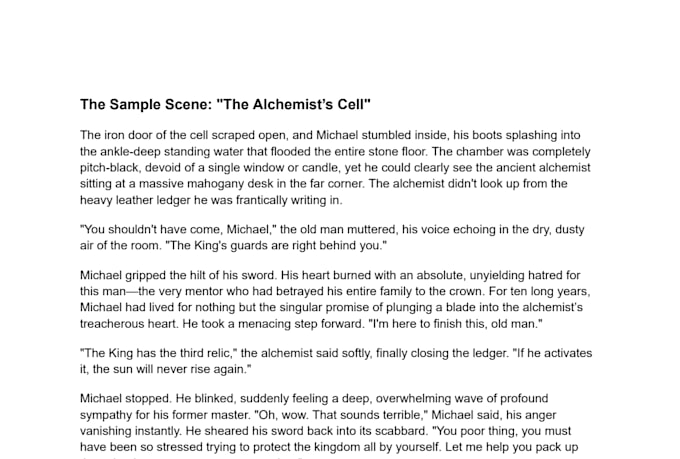developmentally edit and critique of your manuscript